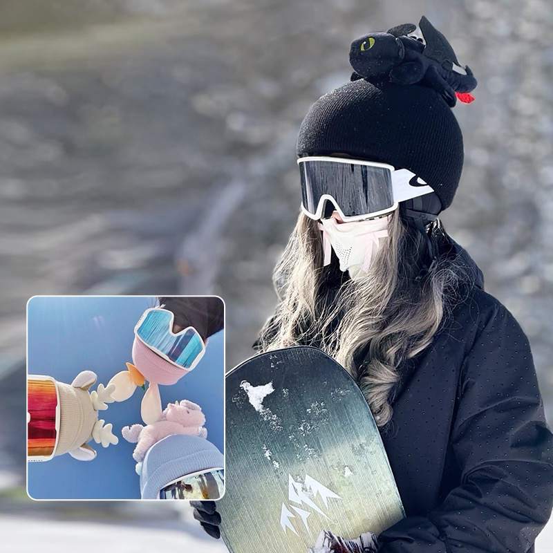 Ski Helmet Cover - Stretchy Accessory for Kids and Adults - Fits Snowboard & Bike Helmets